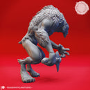 Quaggoth Stone Hatchet - Tabletop Miniature (Pre-Supported)