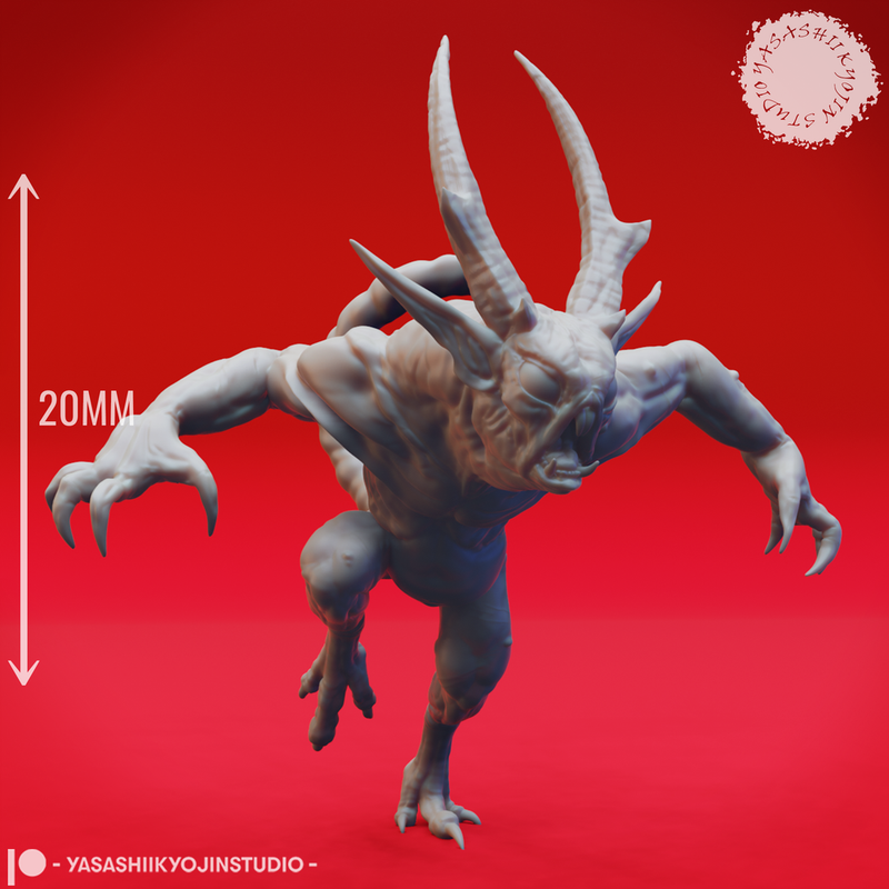 Quasit - Leaping - Tabletop Miniature (Pre-Supported)