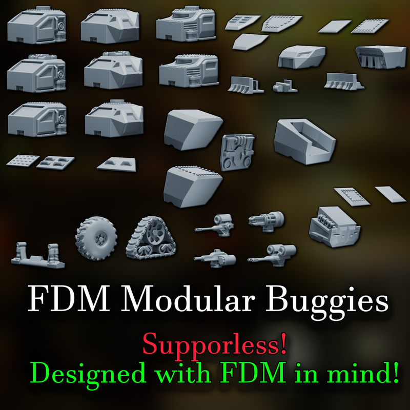 FDM Modular Buggies 0.4mm nozzle , 0.2mm layer height