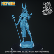 Nefrida - Egyptian Priestess Pinup (NSFW) - STL only - Only-Games