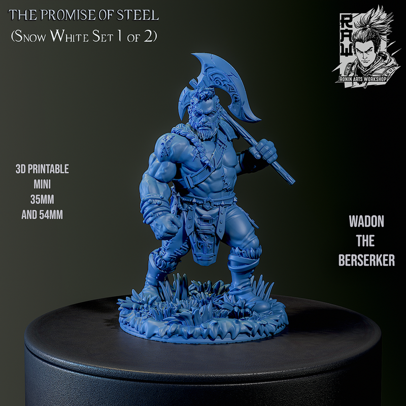 Wadon The Berserker - Warrior Dwarf - 54mm - Only-Games