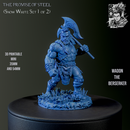 Wadon The Berserker - Warrior Dwarf - STL only - Only-Games