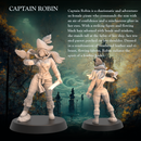 Parrot Pirate Robin -  Pirate Captain with Parrot - 32mm - Heroic scale