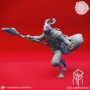 Rabbitfolk Wizard - Tabletop Miniature (Pre-Supported)