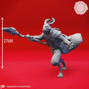 Rabbitfolk Wizard - Tabletop Miniature (Pre-Supported)