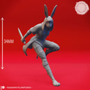 Rabbitfolk Rogue - Tabletop Miniature (Pre-Supported)