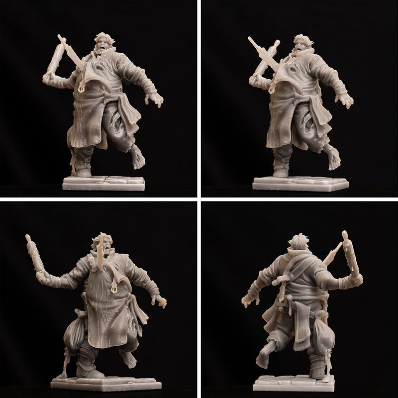 Rene The Baker - Villager NPC with living and undead alts - STL only - Only-Games