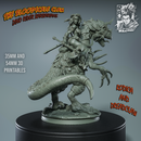 Rodica And Dreadclaw - Female Barbarian riding on therizinosaurus - STL only - Only-Games