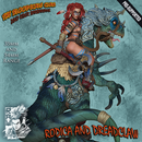 Rodica And Dreadclaw - Female Barbarian riding on therizinosaurus - STL only - Only-Games