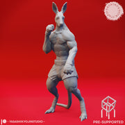 Roo-folk Fighter - Tabletop Miniature (Pre-Supported) - Only-Games