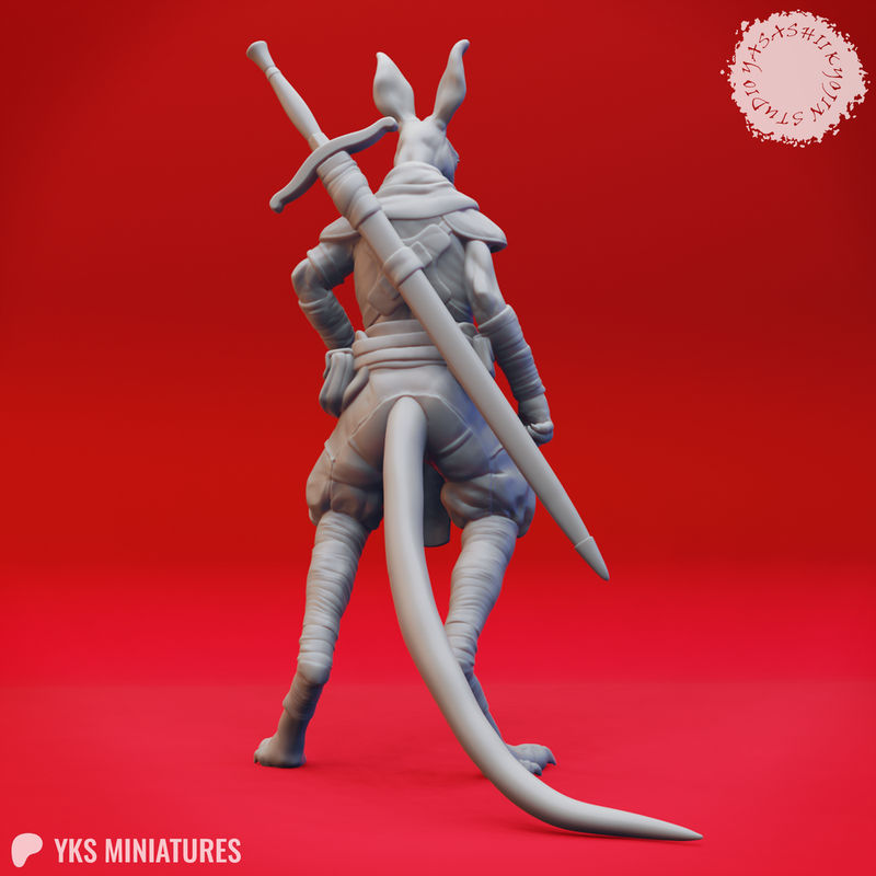Roo-folk Scout - Tabletop Miniature (Pre-Supported)