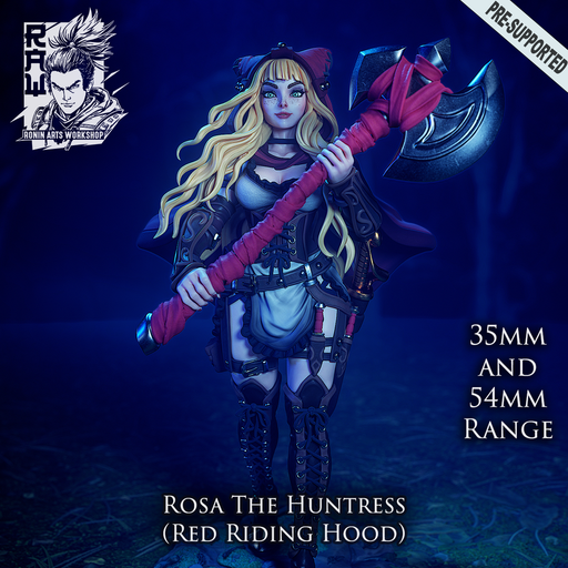 Rosa The Huntress (Red Riding Hood) - STL only - Only-Games