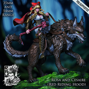 Rosa and Cesaire - Red Riding Hood and Wolf - STL only - Only-Games
