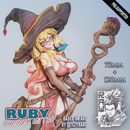 Ruby The Gem Witch - Sexy Witch PinUp - STL only - Only-Games