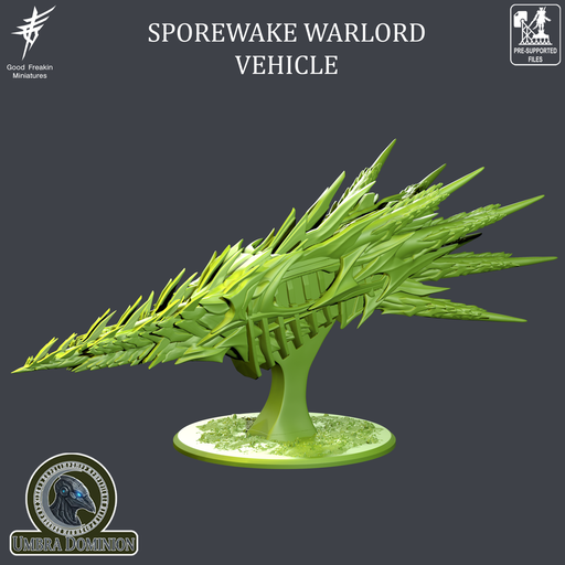 SPOREWAKE WARLORD VEHICLE - 120mm Base - Only-Games
