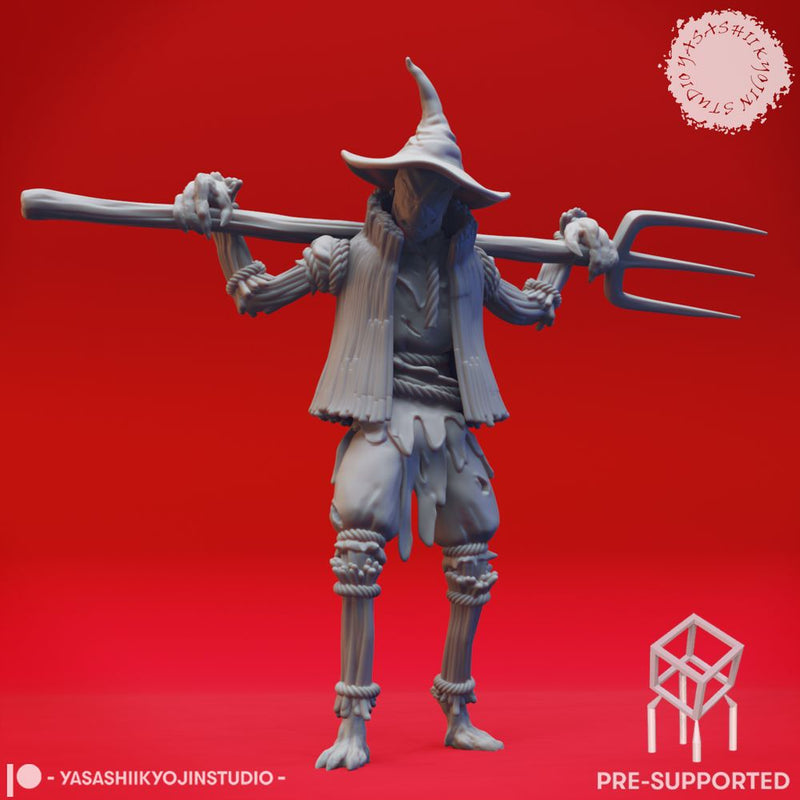 Scarecrow - Pitchfork - Tabletop Miniature (Pre-Supported)