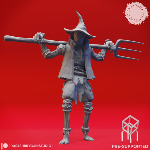 Scarecrow - Pitchfork - Tabletop Miniature (Pre-Supported) - Only-Games