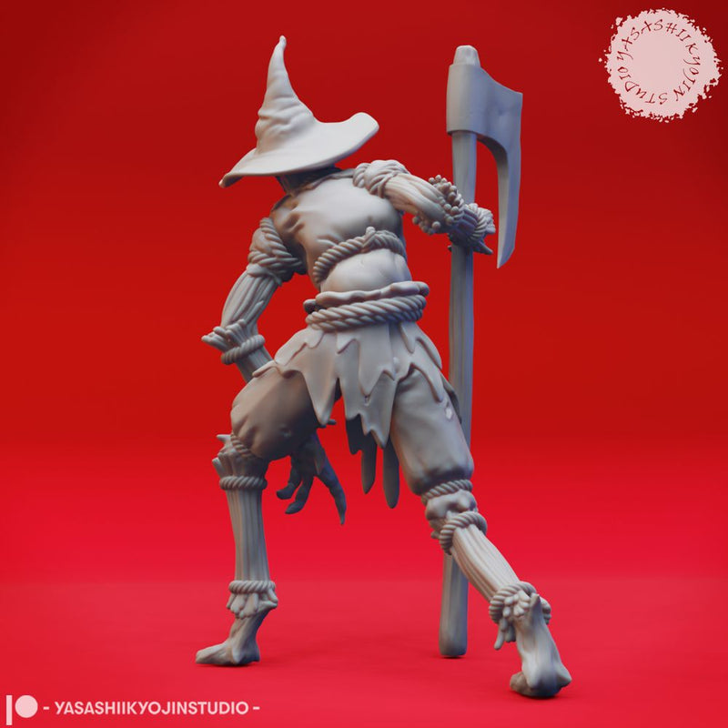 Scarecrow - Axe - Tabletop Miniature (Pre-Supported)