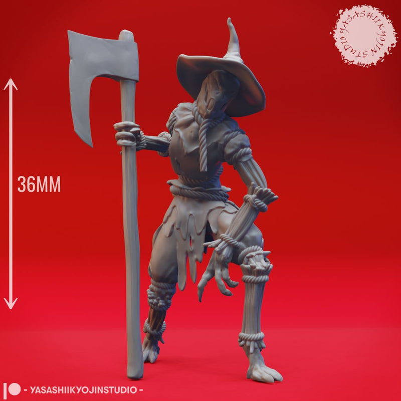 Scarecrow - Axe - Tabletop Miniature (Pre-Supported)