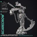 Scarecrow - Undead Monster - Halloween Creature -  PRESUPPORTED - Illustrated and Stats - 32mm scale