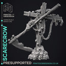 Scarecrow - Undead Monster - Halloween Creature -  PRESUPPORTED - Illustrated and Stats - 32mm scale