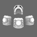 Cyber Samurai V7 Bushi Shoulder Pads Type A - Only-Games