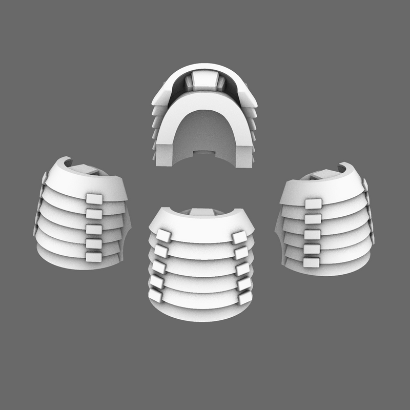 Cyber Samurai V7 Bushi Shoulder Pads Type B - Only-Games