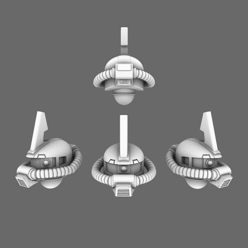 Clan Gunpla V10 Zaku Char Helmets - Only-Games