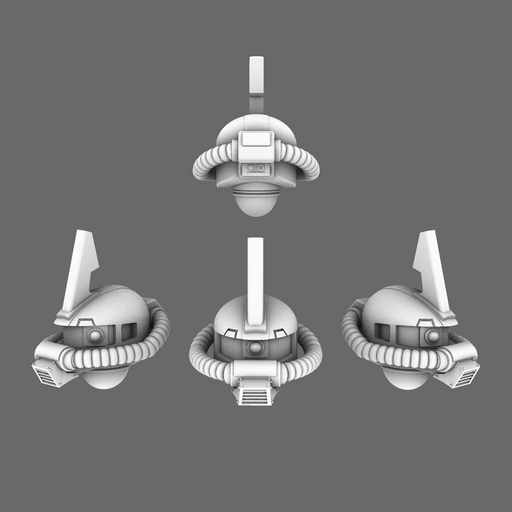 Clan Gunpla V10 Zaku Char Helmets - Only-Games