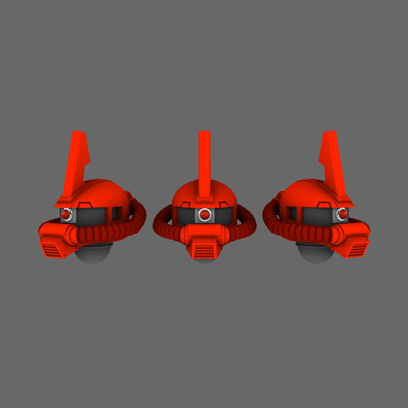 Clan Gunpla V10 Zaku Char Helmets - Only-Games