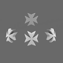 Space Templar Maltese Cross Shoulder Symbols x60 - Only-Games