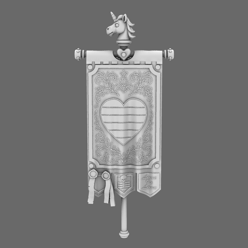 Pride Marines Battle Standard NO HAND - Only-Games
