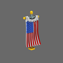 Patriotic Knights Old Glory Back Banner - Only-Games