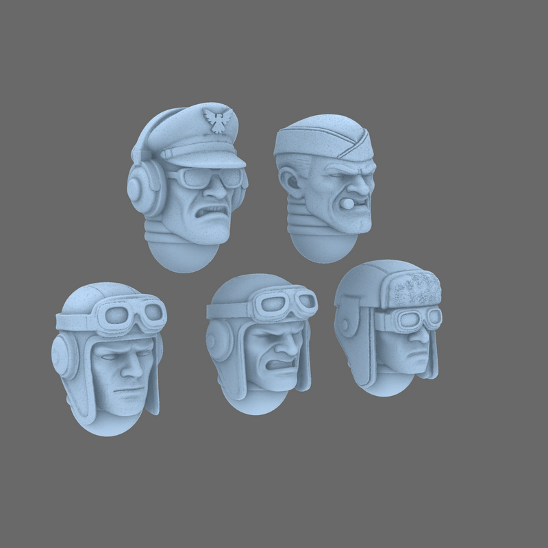 Patriotic Knights V10 Bomber Squad Heads X 10 - Only-Games
