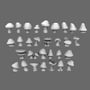 BWTF Scenics Mushroom Basing Items - Only-Games