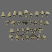 BWTF Scenics Mushroom Basing Items - Only-Games
