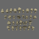 BWTF Scenics Mushroom Basing Items - Only-Games