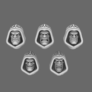 Arthurian Knights V10 Hooded Faithful Heads - Only-Games