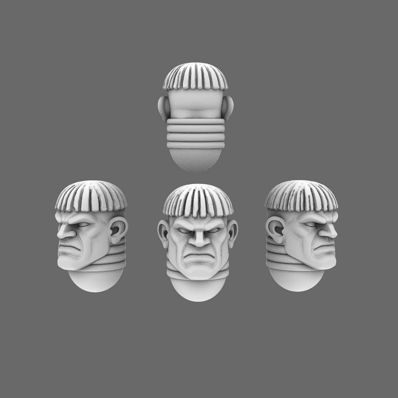 Arthurian Knights V10 Squire Heads - Only-Games