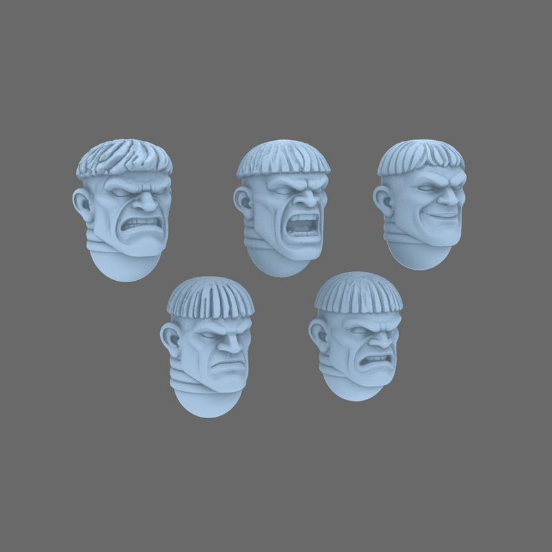 Arthurian Knights V10 Squire Heads - Only-Games