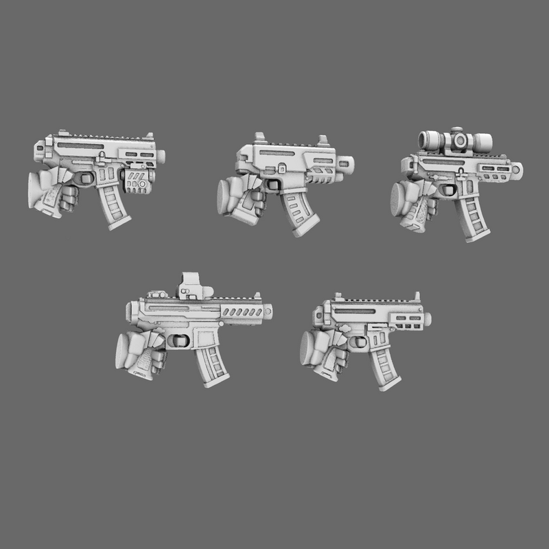 Space Knights MPX Style Pistol LEFT X 10 - Only-Games