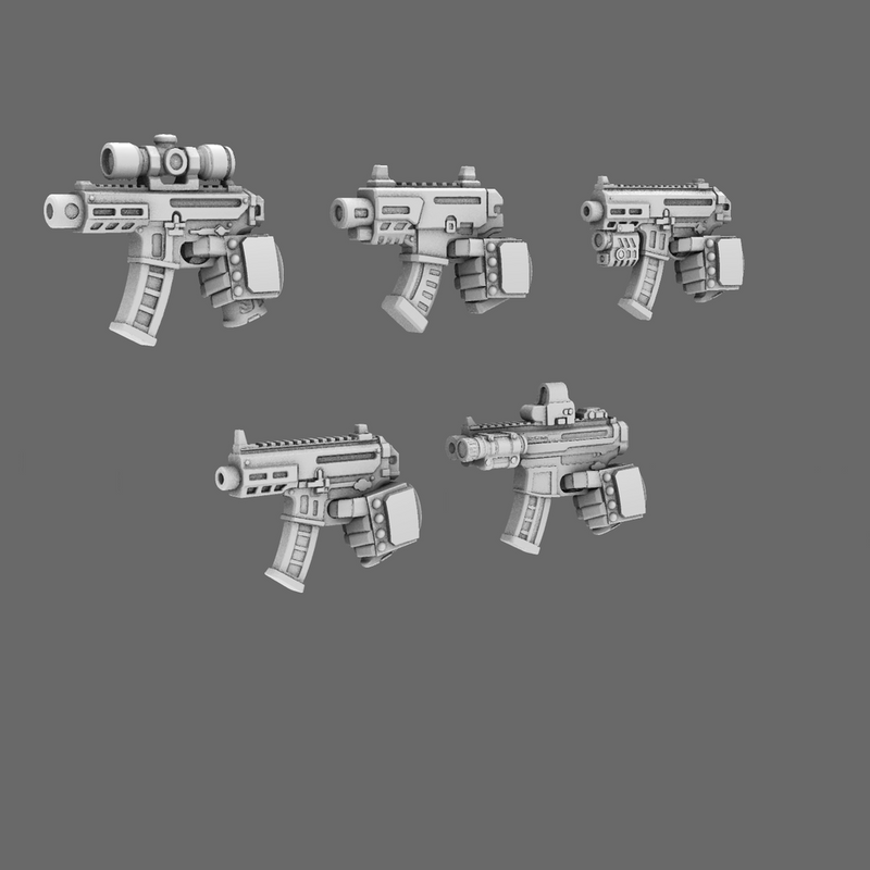 Space Knights MPX Style Pistol LEFT X 10 - Only-Games