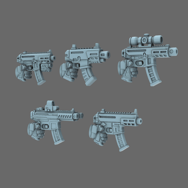 Space Knights MPX Style Pistol LEFT X 10 - Only-Games