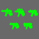 Space Knights MPX Style Pistol RIGHT X10 - Only-Games