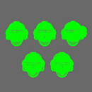 Space Knights V10 Helmet Type 251001 X 10 - Only-Games