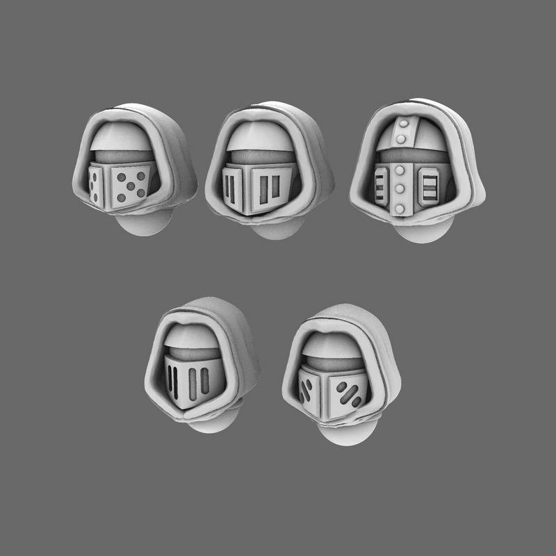 Space Knights V10 Hooded Helmet Type 251004 X 10 - Only-Games