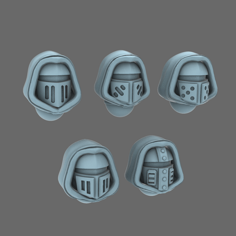 Space Knights V10 Hooded Helmet Type 251004 X 10 - Only-Games