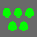 Space Knights V10 Hooded Helmet Type 251004 X 10