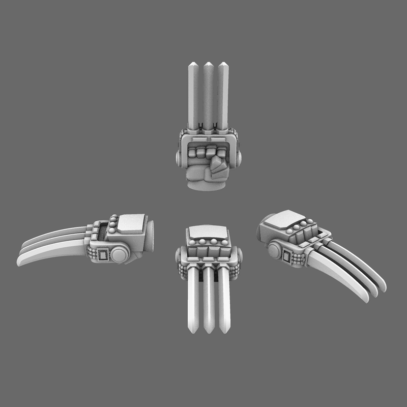 Cyber Samurai Tekko Melee Hand Weapons - Only-Games