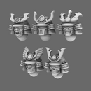 Cyber Samurai V2 Metal Storm Samurai Helmet X 10